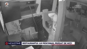 VIDEO Restaurantul lui Pescobar, ținta unui jaf în timpul nopții în Capitală